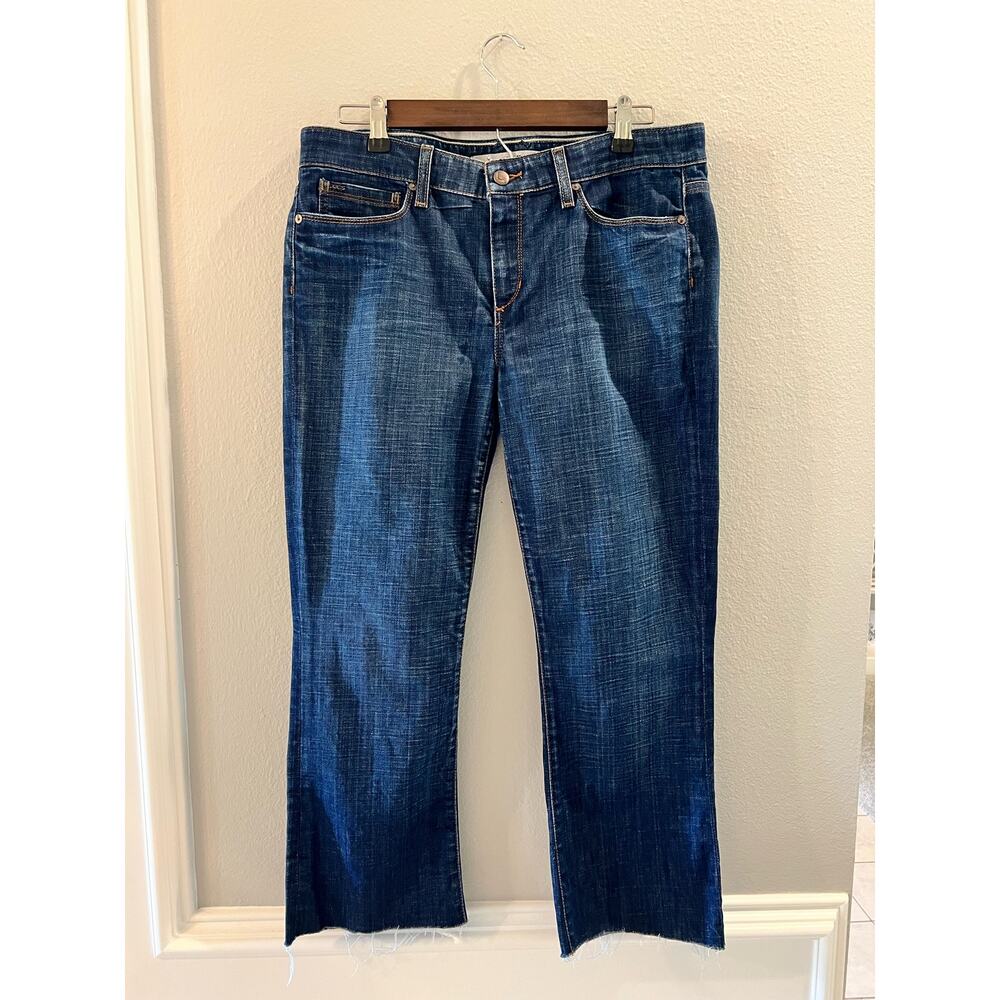 Joe's Jeans Provocateur Bootcut Cutoff Stretch Distressed Low Rise Size 30